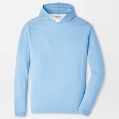 $155 NWT PETER MILLAR Men’s Pine Sugar Stripe Performance Hoodie Sweater Small S