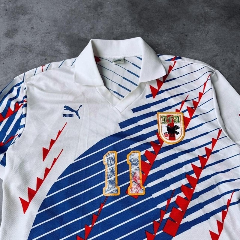 Vintage Puma 1993-1994 Japan Kazu Soccer Jersey Kazuyoshi Miura Mens Large gallery