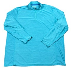Tommy Bahama Pullover Mens 3XLT Teal Blue 1/4 Zip Performance IslandZone Golf