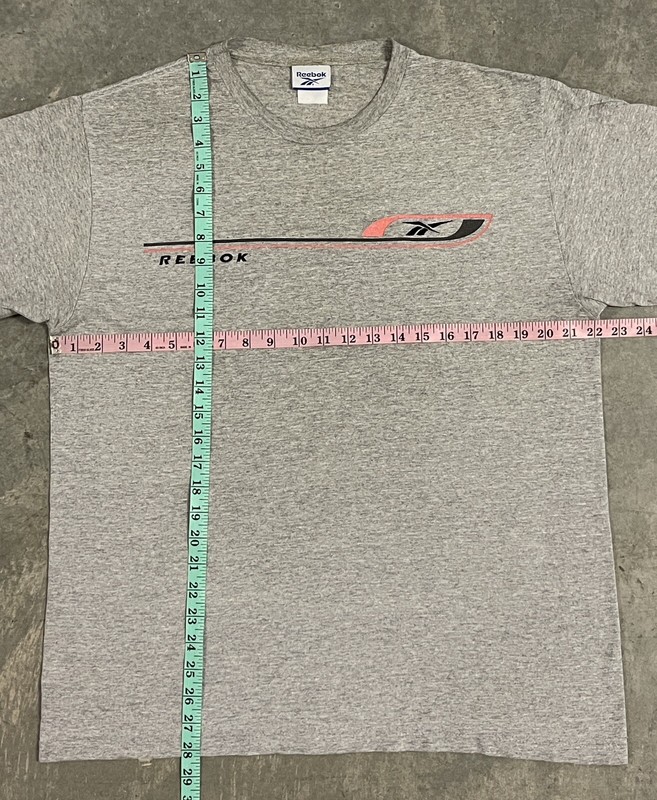 Men’s VTG Reebok Gym Training Fitness Gray T-Shirt Adult Size X-Large gallery