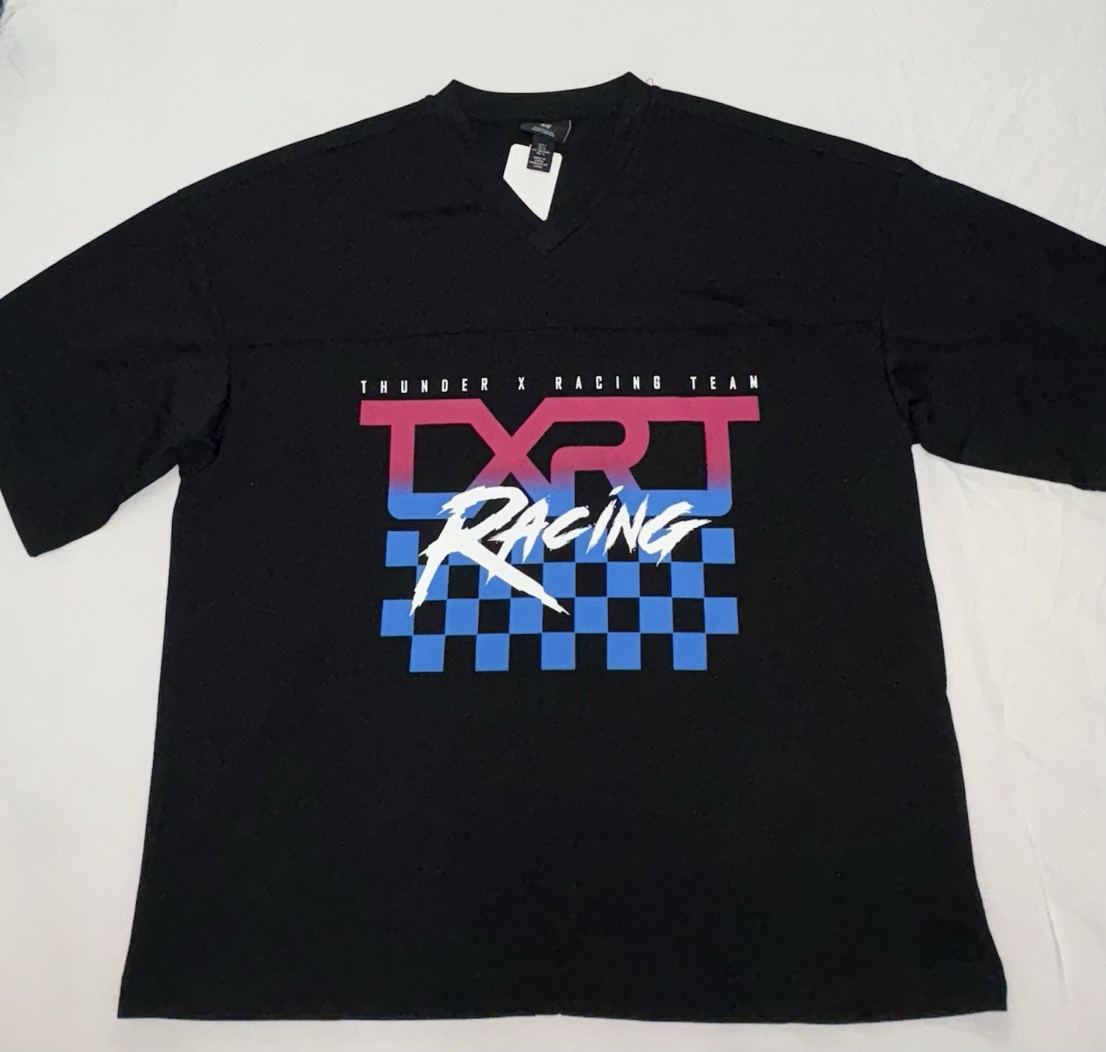 H&M OVERSIZED-FIT TXRT MESH T-SHIRT Size Large gallery