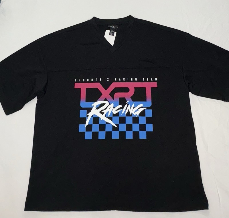 H&M OVERSIZED-FIT TXRT MESH T-SHIRT Size Large gallery