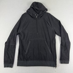 Lululemon Half Zip Hoody Jacket Mens Medium Black Reversible Performance Stretch