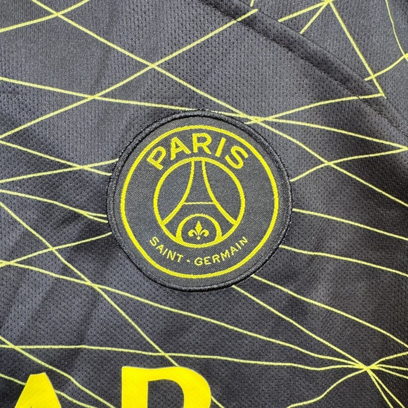 Paris Saint-Germain PSG Messi 30 Jersey Mens Large Black Yellow Qatar Airways gallery