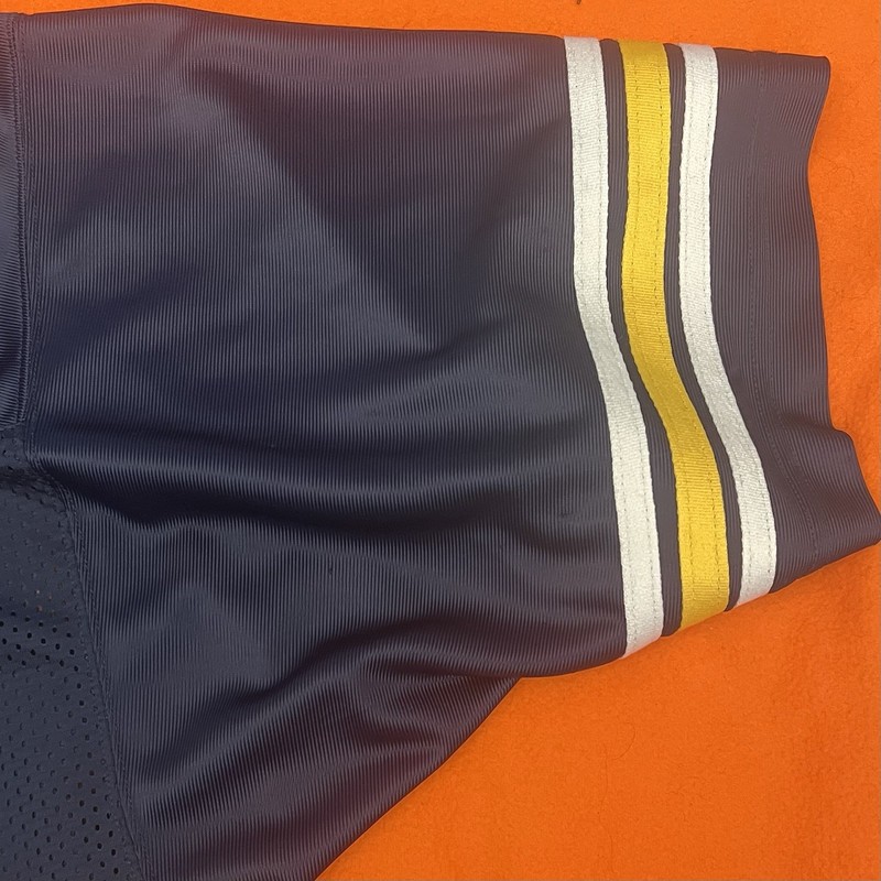 Steve & Barry's Men's #2 Football Jersey Blue/Yellow M V-Neck Mesh Breathable gallery