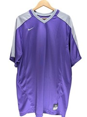 Nike Dri-FIT Jersey Men’s Extra Large V-Neck Purple Gray