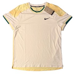 Nike Court Slam Dri-Fit Tennis Shirt Melbourne FD5195-113 Yellow (Men’s Large) L