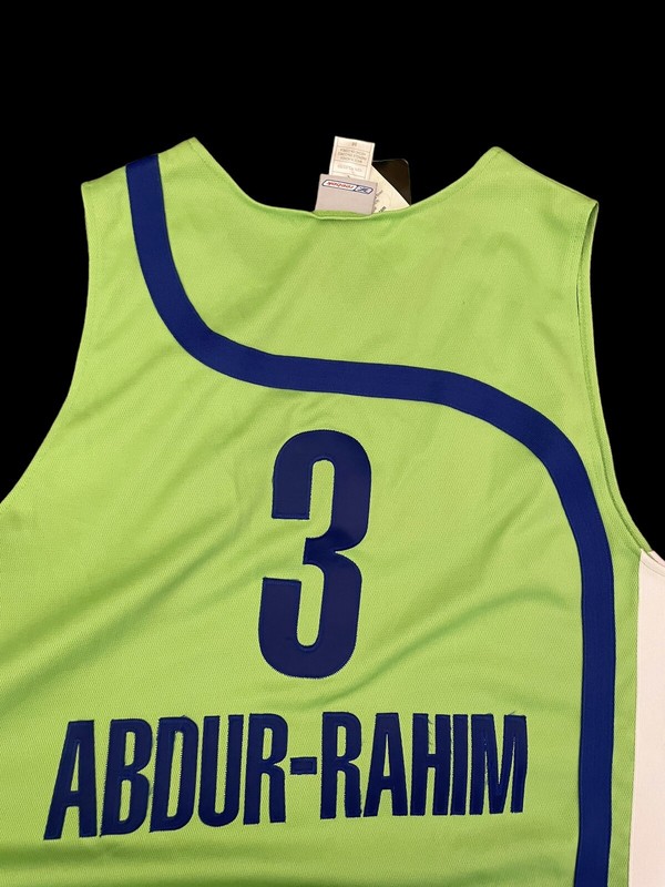 100% Authentic HWC 1970-1971 Atlanta Hawks Shareef Abdur-Rahim #3 Jersey 56 3XL gallery