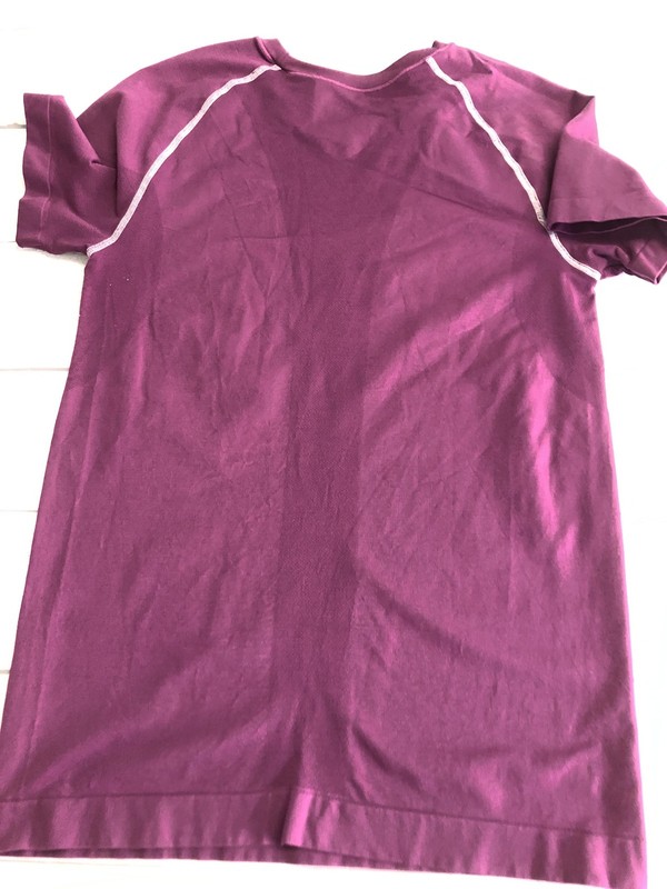 Champion Double Dry Shirt Mens L/XL Purple Short Sleeve Raglan Athletic Top gallery