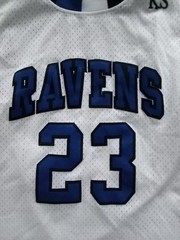 Youth Medium Ravens Basketball Jersey #23 Scott Stitched Mesh White Blue Black