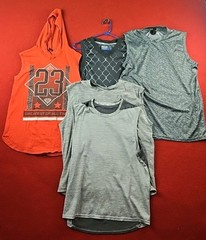 AND1 Mens Sleeveless Activewear Shirt Tank Top Bundle Lot of 5 Size M