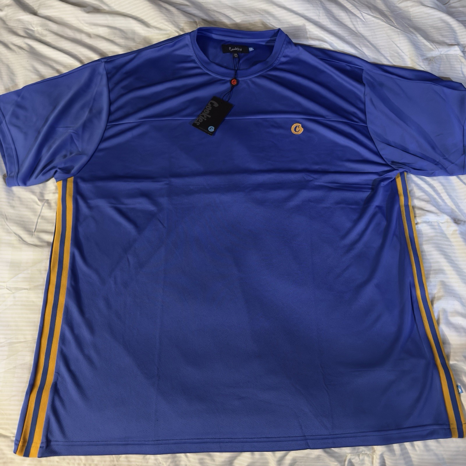 Cookies SF Blue Polyester Jersey Top Size 4XL Men's Streetwear gallery