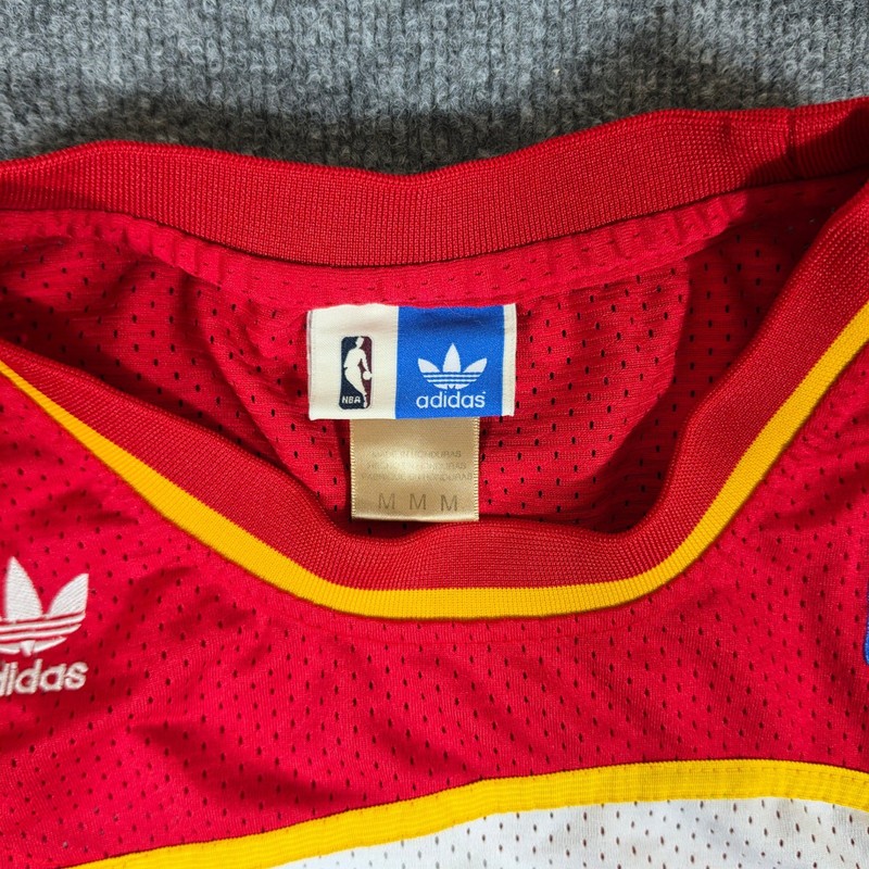 Adidas Atlanta Hawks Dominique Wilkins 21 Hardwood Classics Jersey Mens Med Red gallery