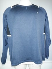 EUC! Men’s SPYDER ACTIVE Sz XL Blue & Black Crew Long Sleeved Compression Shirt