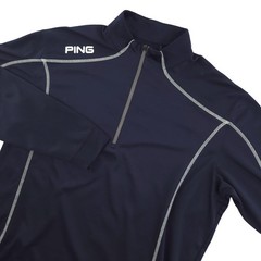 PING Performance Pullover Mens XL Blue 1/4 Zip Long Sleeve Golf Top Athletic