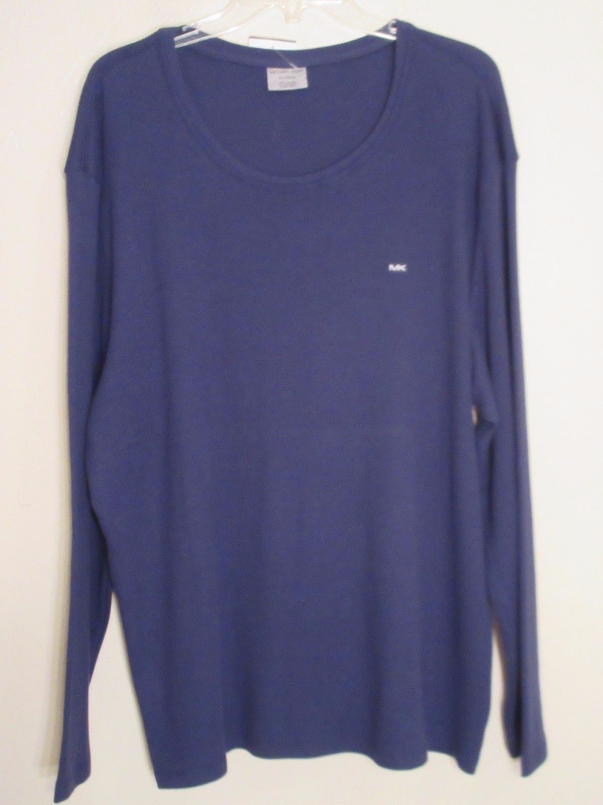 NEW Michael Kors Mens Crew Neck Long Sleeve Thermal Shirt XL Blue gallery