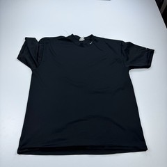 Vintage Nike Peformance Shirt Mens Large Black Crew Neck Swoosh White Tag Y2K