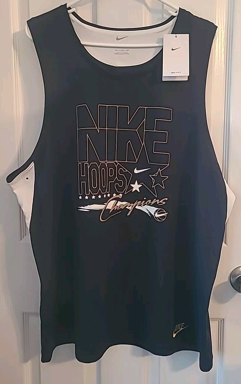 Nike Dri-Fit Primary Graphic Versatile Men Size XL Hoops Tank Top FN1852-451 New gallery