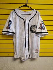 Headgear Classics “The Notorious BIG Bad Boy” Biggie Baseball Jersey- Sz Large
