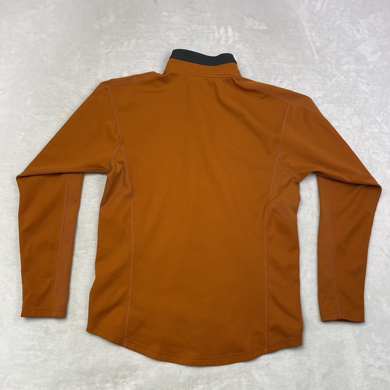 Nike ACG FitDry 1/4 Zip Pullover M Orange Fleece Base Layer Hiking Shirt VTG Y2K gallery