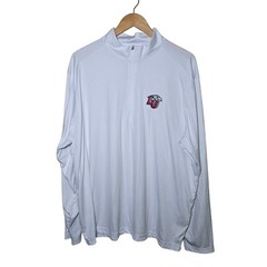 Antigua Liberty Flames Men’s XL White Tribute 1/4 Zip Pullover Long Sleeve
