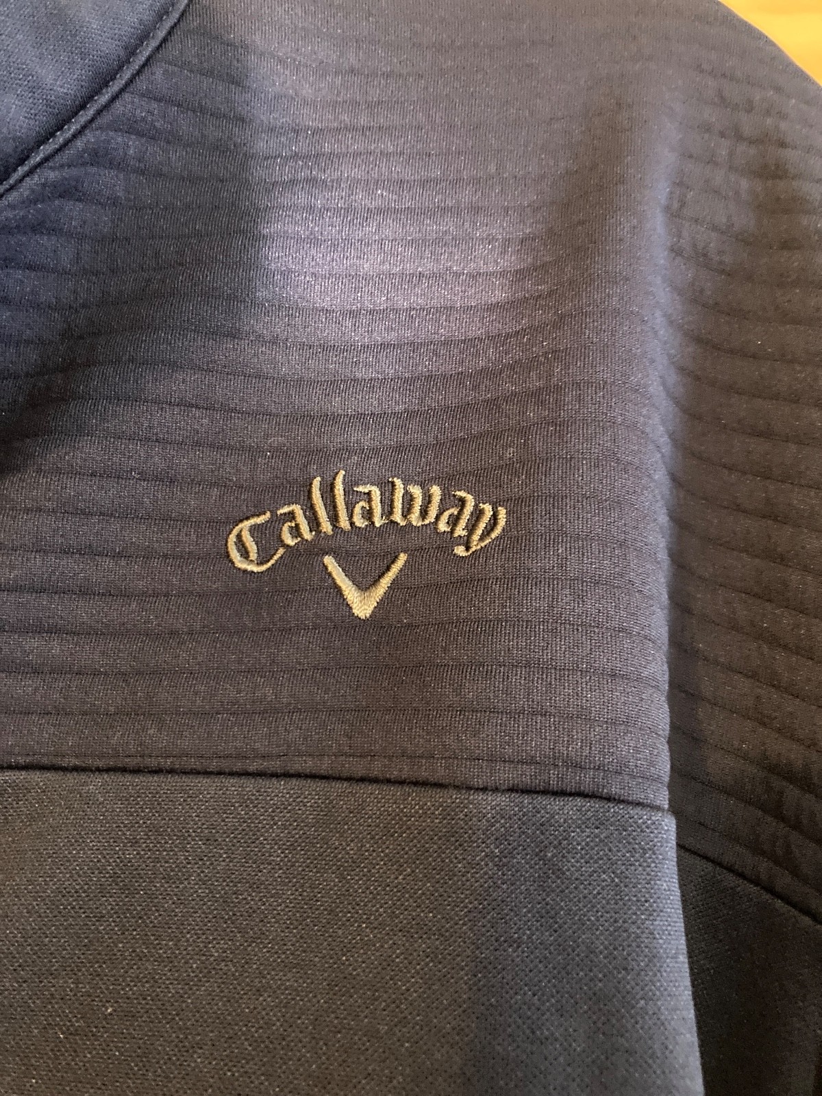 Callaway 1/4 Zip Golf Sweater Mens Xtra Large Navy Blue Dual Utility Pockets gallery
