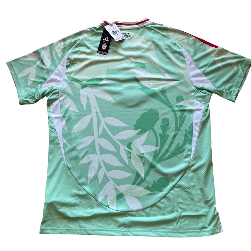 Adidas Italy FIGC Mens Pre-Match Jersey Glow Mint Green XL JF0604 New gallery