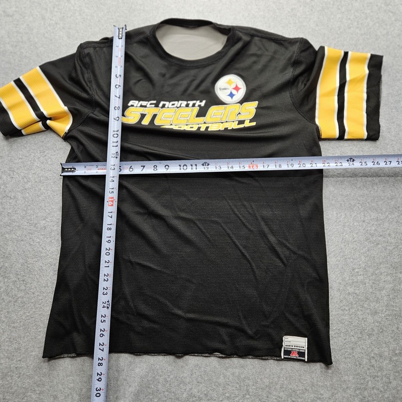Pittsburgh Steelers Men's Size Large Black Short Sleeve Football Tee gallery
