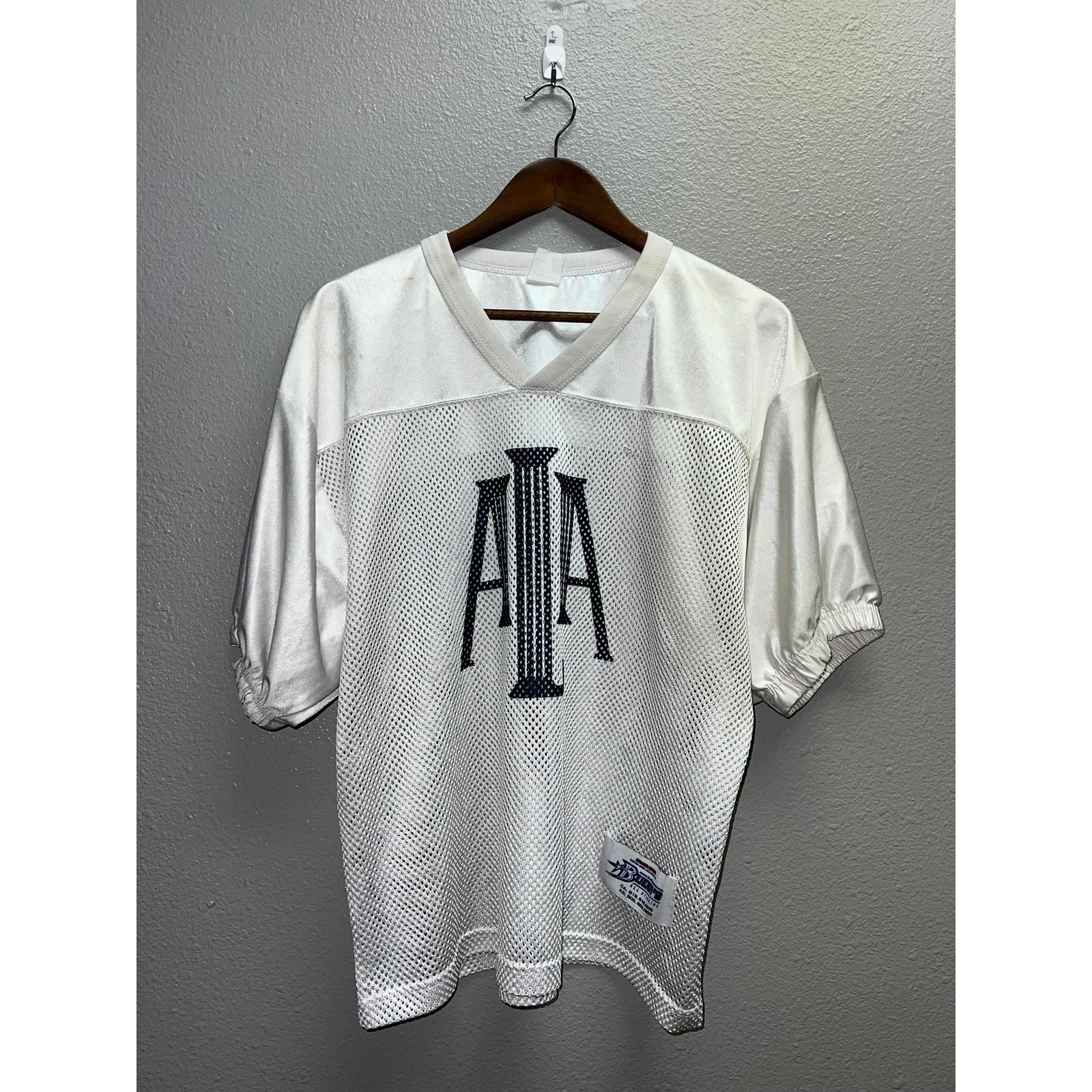Vintage White Football Practice Jesrey Buddys All Star ALA Mesh Top Large gallery