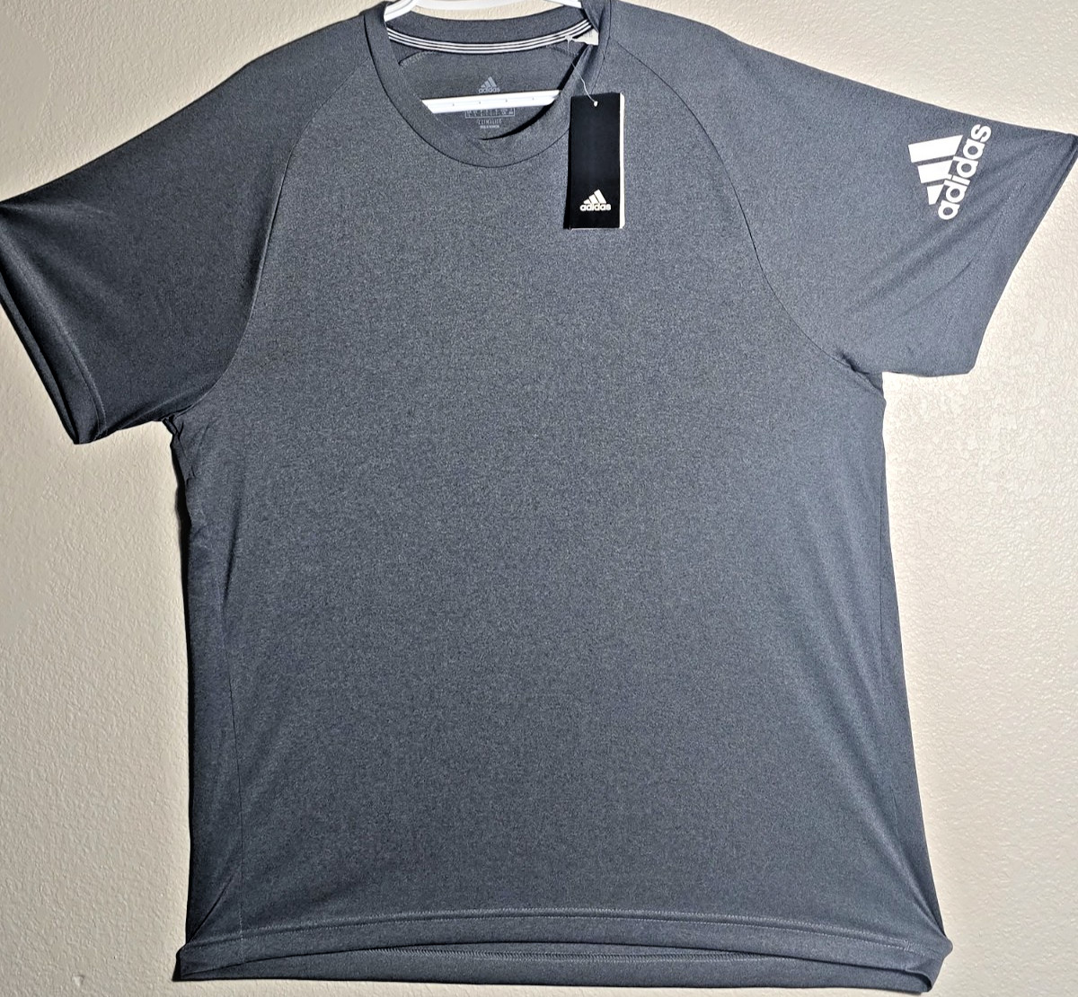 NEW Adidas Climacool Athletic Performance T-Shirt Men's Large Gray Short Sleeve gallery
