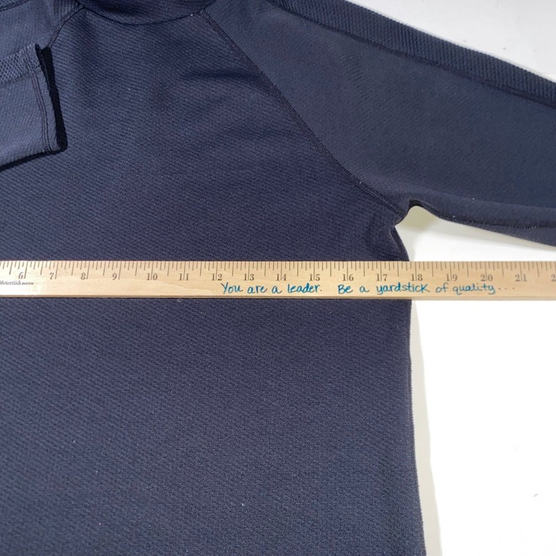 Reebok PlayDry Mens Black Mock Neck Long Sleeve Training Base Layer Top Size L gallery
