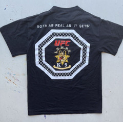 Men’s UFC T-Shirt Black Canine Las Vegas M MMA Fighting Dogs Dana White Boxing
