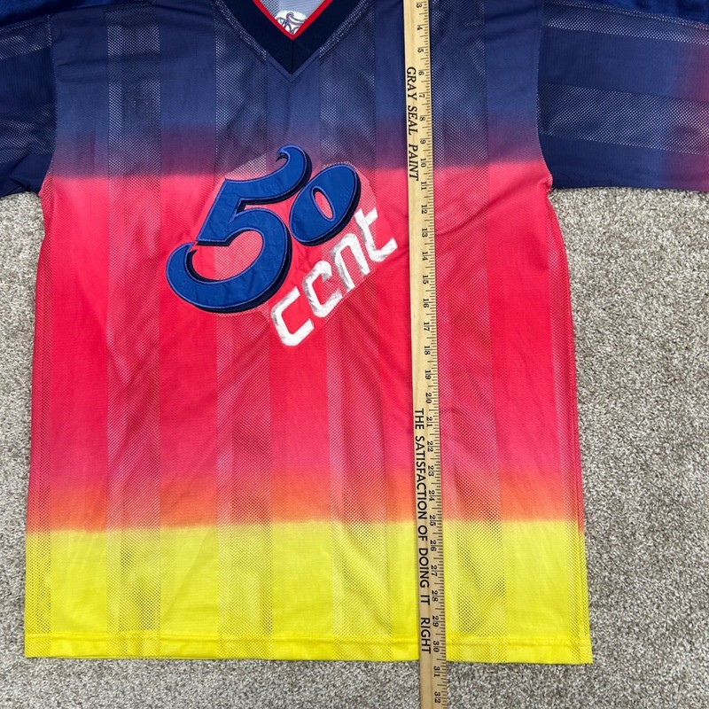 Vintage 50 Cent Jersey Multicolor Hip Hop y2k NO SIZE TAG (Large) Mesh Sewn gallery