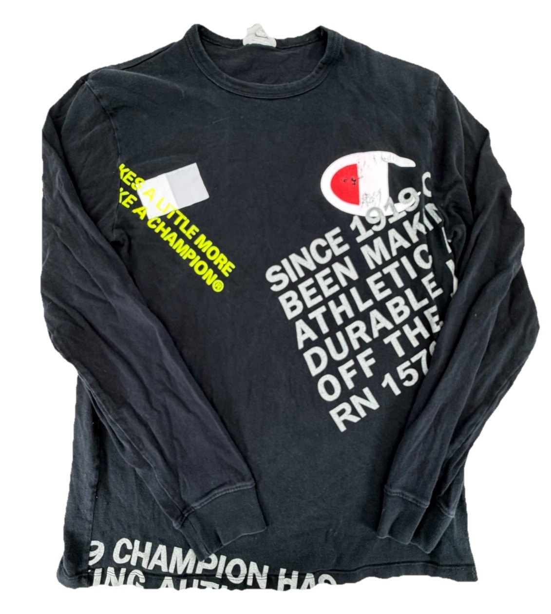 Vintage 2000s Y2K Champion Graphic Street Hip Hop Longsleeve Shirt Size Large gallery