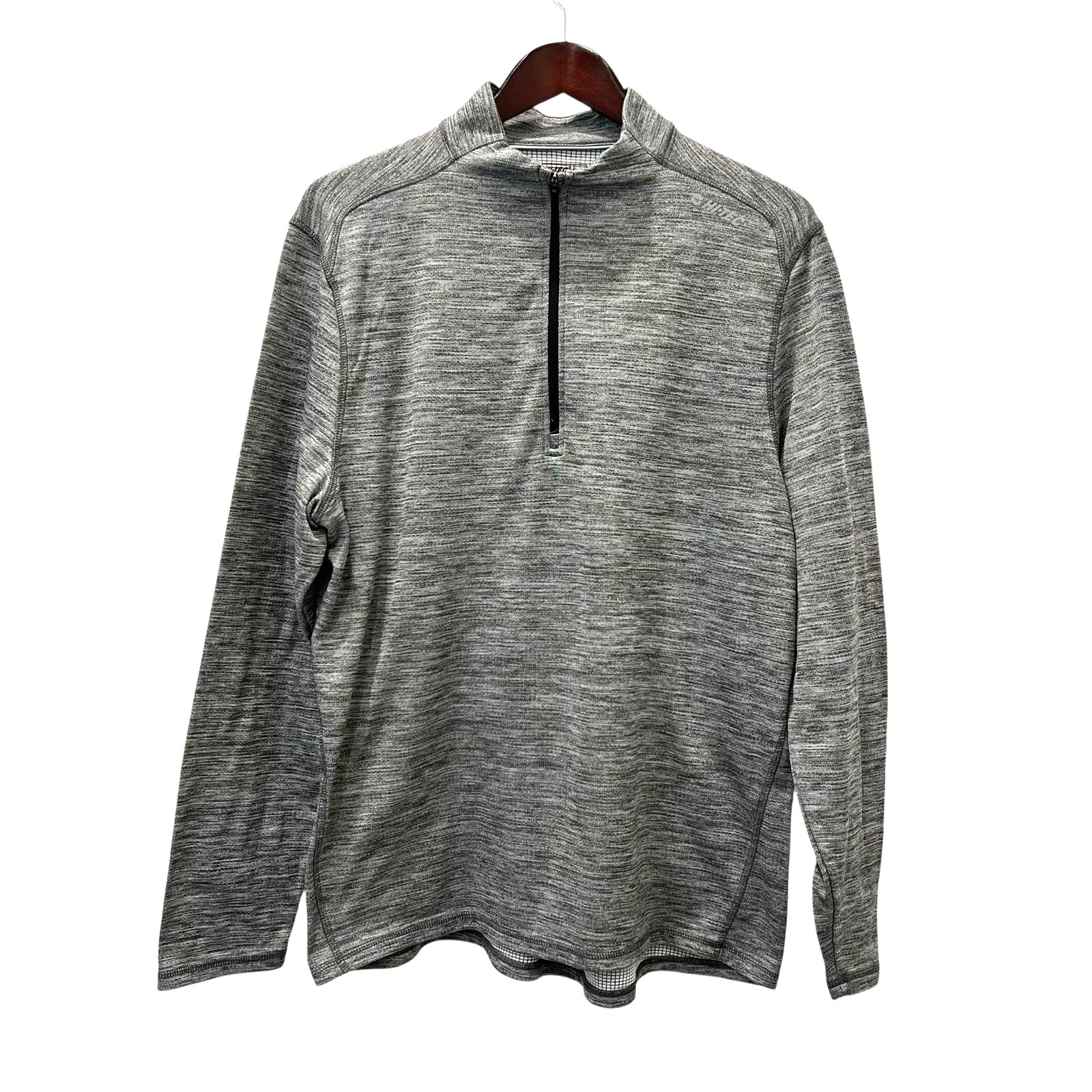 Hi-Tec Men’s Gray Quarter Zip Performance Pullover Activewear Shirt Size XL gallery