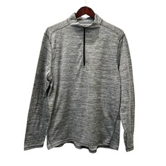 Hi-Tec Men’s Gray Quarter Zip Performance Pullover Activewear Shirt Size XL