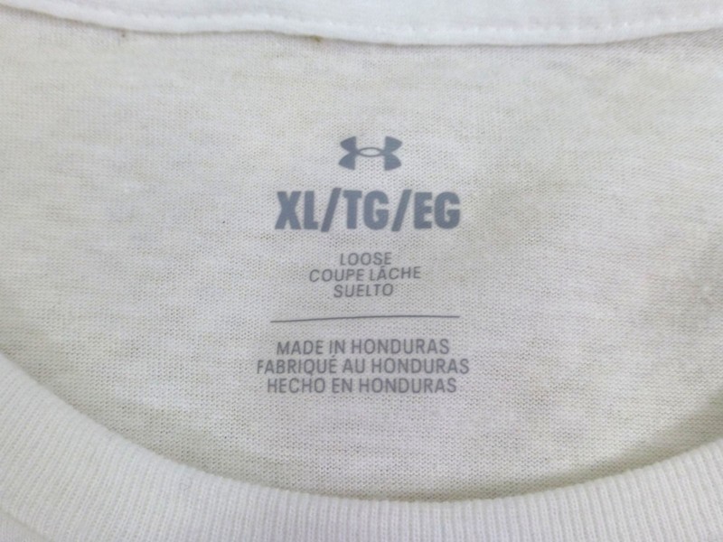 Under Armour Mens XL Loose Fit Vintage White T-Shirt Finest Quality Sport Appare gallery