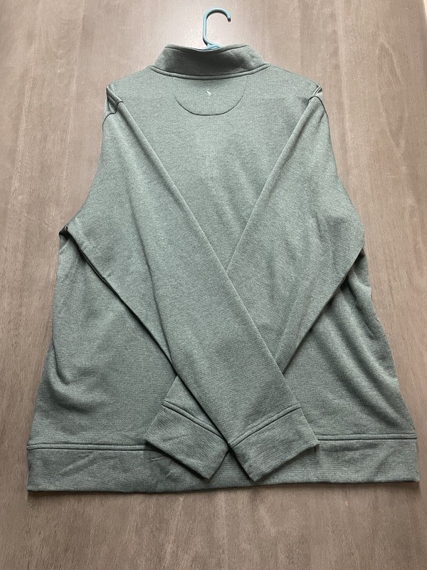 Tailorbyrd Luxe Performance 1/4 Zip Pullover green Wicking Men's Size XL 0042 gallery
