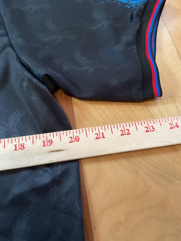 Crystal Palace Away Macron NET88 Torres 5 Black Red Blue Soccer Jersey Large gallery