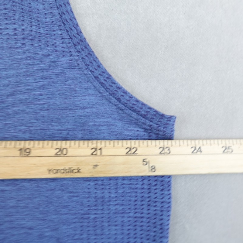 Lululemon Tank Top Men XXL Blue Sleeveless Metal Vent Tech Running Training gallery