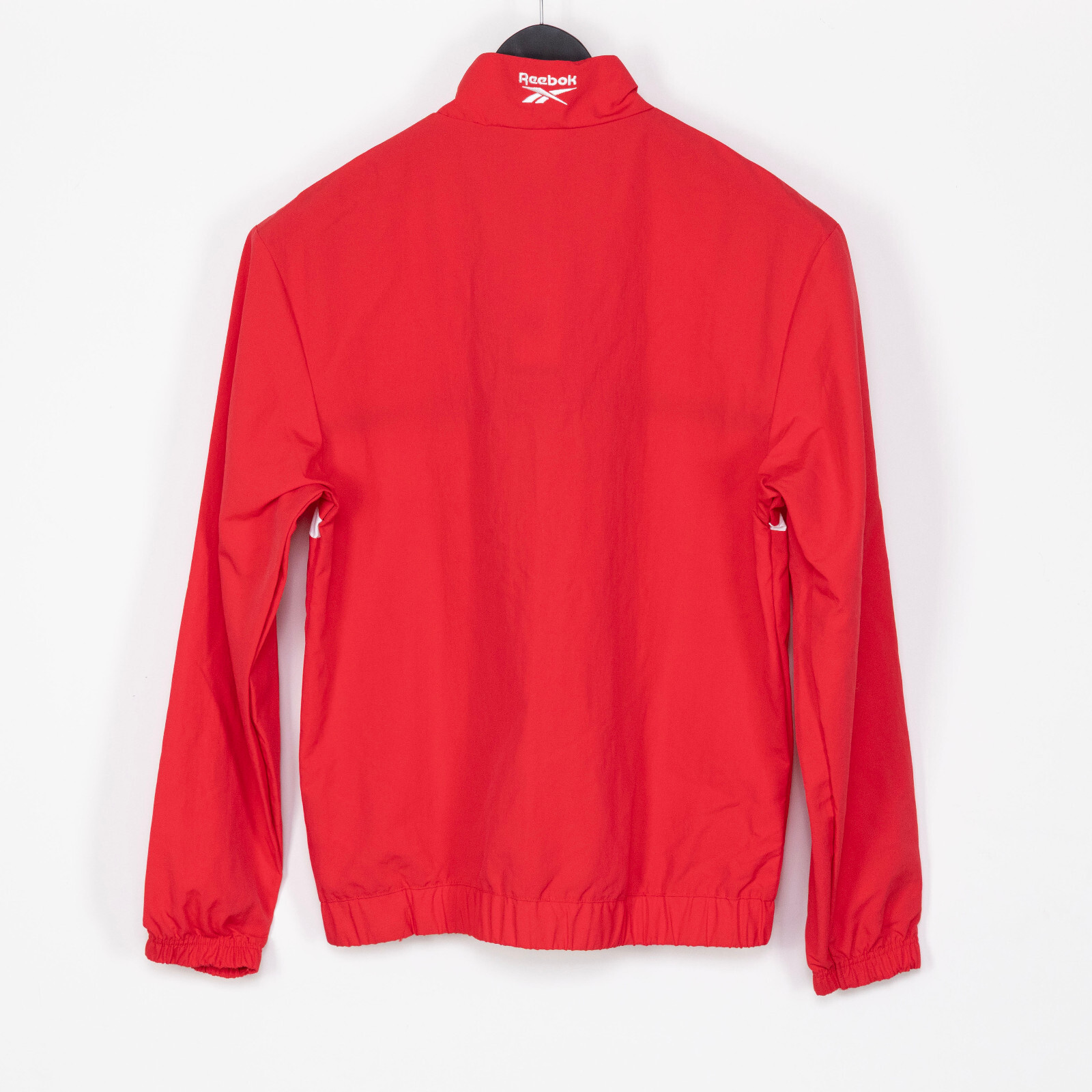 Reebok Men Retro Colorblocked Quarter-Zip Popover Red/Navy/White Size XL gallery