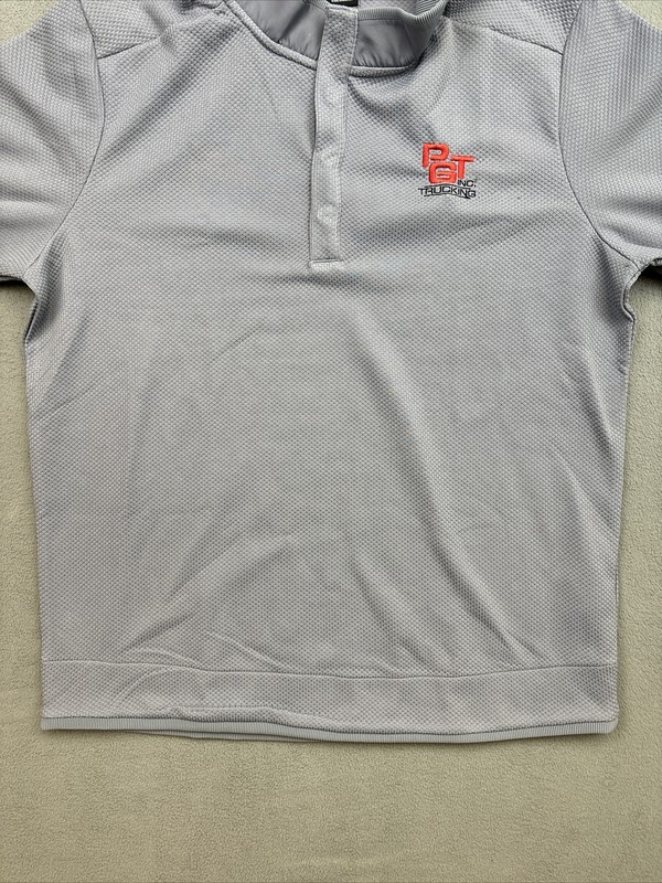 Under Armour Storm Golf Sweater Snap Button Mock Neck 1/4 Pullover Gray 2XL gallery