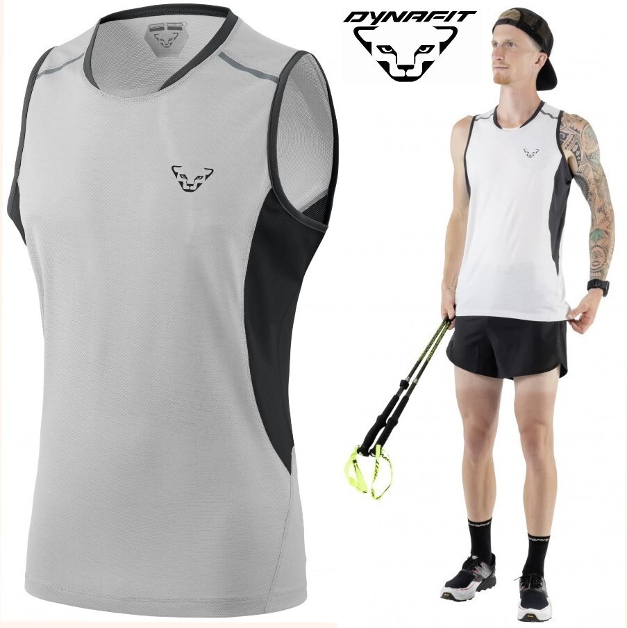 DYNAFIT vert tank trail running anti odor ultralight wicking breathable mens SM