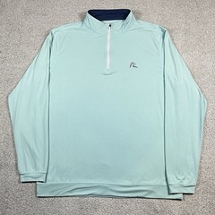 Rhoback 1/4 Zip Pullover Mens Large Performance Stretch Golf Lightweight