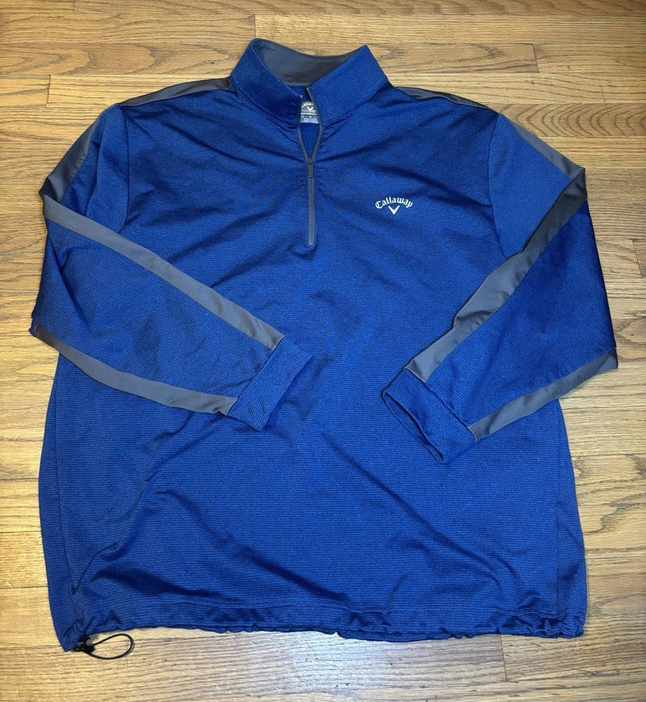 MINT MENS CALLAWAY WEATHER SERIES LONG SLEEVE 1/4 ZIP PULLOVER SIZE XL