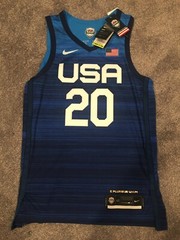 Nike Team USA 2020 Authentic Vaporknit Basketball Jersey Sz 48 Large CT6562-451