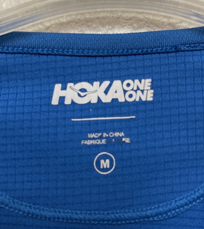Hoka One One, Men's Performance Running T Shirt, Blue Sz M gallery