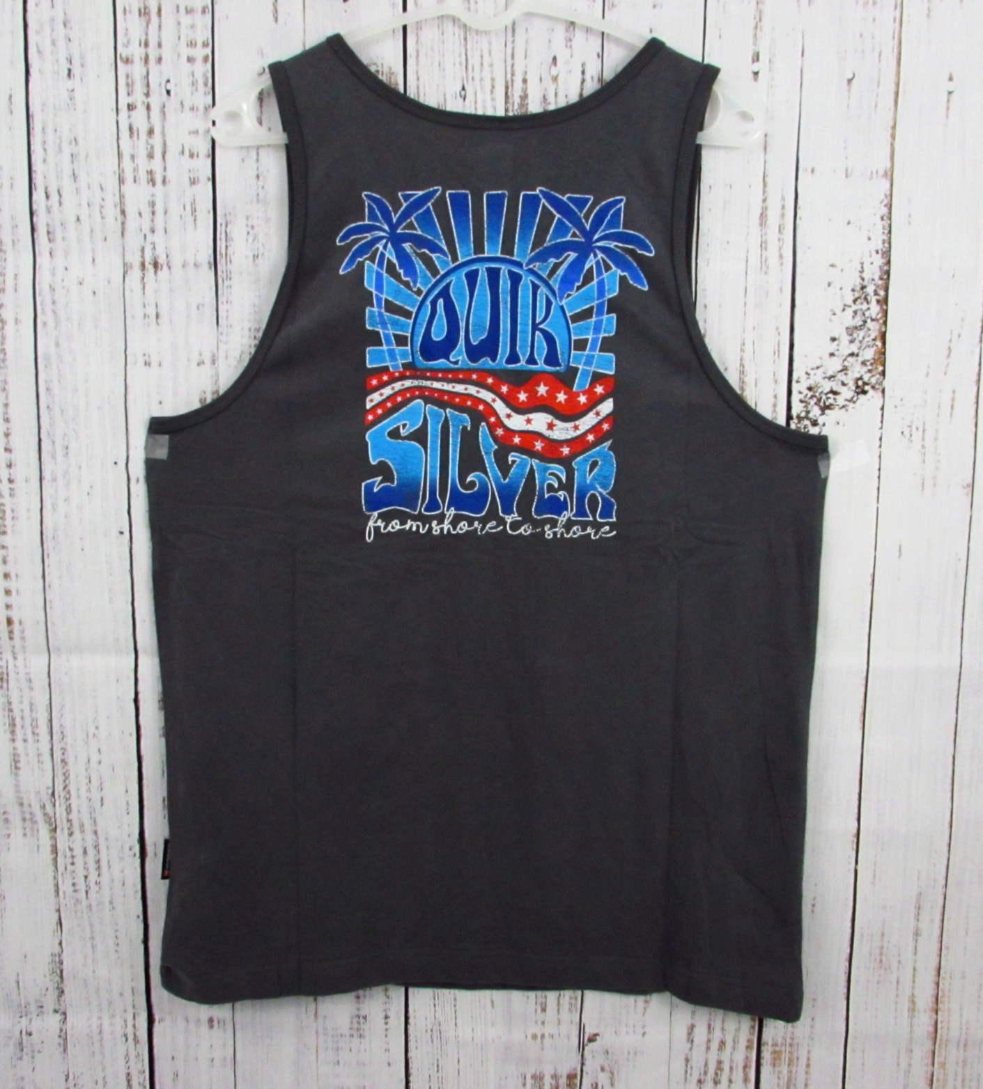 Quiksilver Tank Top Men's Size Large Iron Gate KZM0 Cotton Soft Touch NWT. gallery