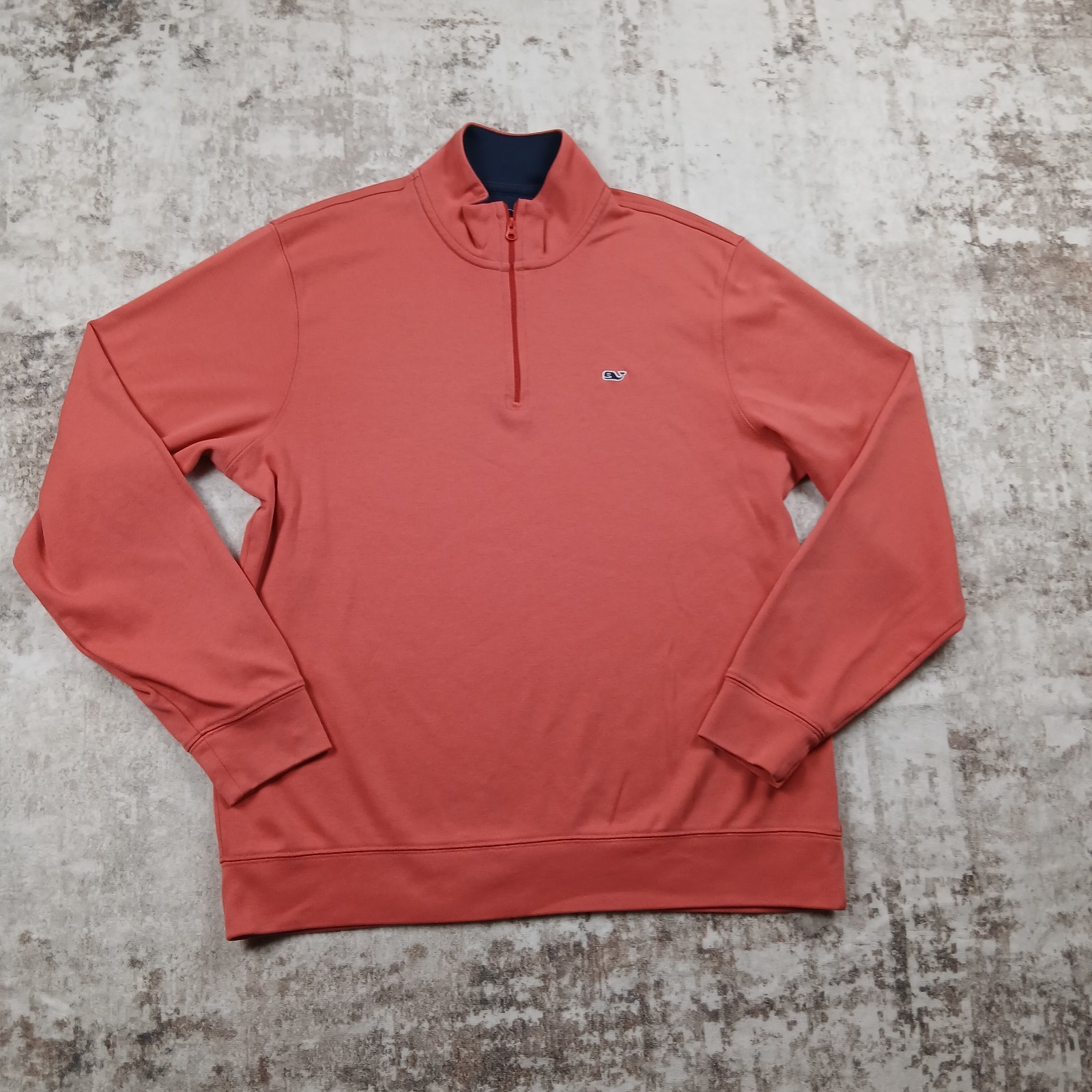 Vineyaed Vines 1/4 Zip Pullover Mens Medium Peach Pink gallery