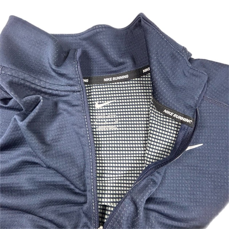 Nike Pacer Men's DRI-Fit 1/2 Zip Running Shirt Blue Size Small gallery